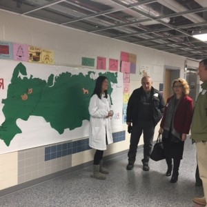 Georgian IVLP taking part in a tour of the Thomas Jefferson High School for Science and Technology