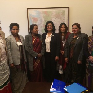Group photo at the office of U.S. Rep. Pramila Jayapal