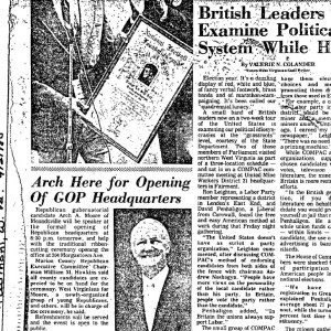 British leaders Examine Political System While Here – BAPG 1980