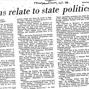 Britons relate to state politics – BAPG 1980