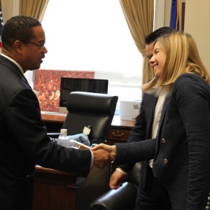 A warm “thank you” after a productive meeting w/ Rep. Keith Ellison (D-MN, 5)