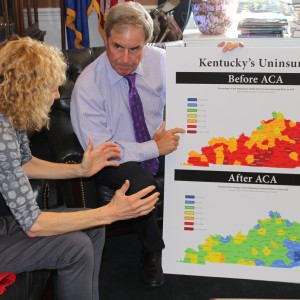 Rep. John Yarmuth (D-KY, 3) looking at the ACA’s impact on Kentucky with MP Christina Rees