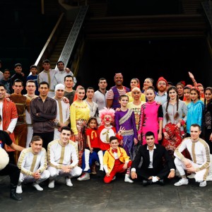 Turkmen and American artists at the State Circus of Turkmenistan