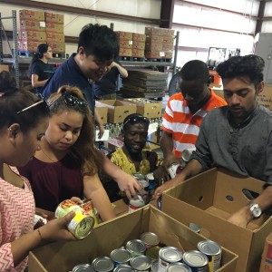 Pensacola city-split participants volunteer with Manna Food Pantries in Pensacola, FL