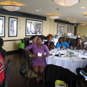 2017 AWEP participants listening intently at a professional meeting in Chicago, Illinois