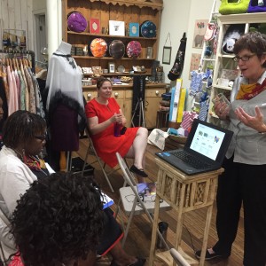 2017 AWEP participants in the home goods sub-group learning about the Greenheart Shop in Chicago, Illinois