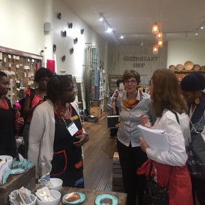 2017 AWEP participants in the home goods sub-group taking a tour of Greenheart Shop in Chicago, Illinois