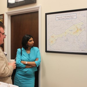 MP’s Tommy Sheppard and Suela Fernandes examining Congressman Dent’s District in PA (15)