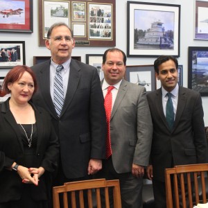 MP’s take a group photo with Senator Boozman (R – AR) right before a big vote