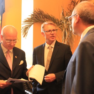 MP David Morris following a meeting with Congressman Robert Aderholt (R – AL, 4)