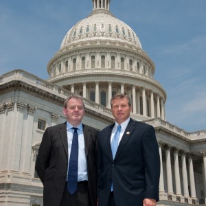 2012 MP Guto Bebb and Congressman Charles Dent (Republican – Pennsylvania, 15th District) in front of the Capitol