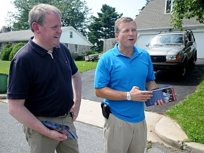 2012 MP Guto Bebb and Congressman Charles Dent (Republican - Pennsylvania, 15th District) Campaigning at home