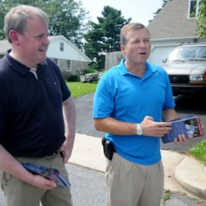 2012 MP Guto Bebb and Congressman Charles Dent (Republican – Pennsylvania, 15th District) Campaigning at home