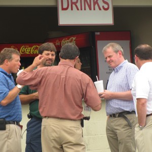 2012 MP Guto Bebb in front of the Concession Stand at the Lebanon Area Fair