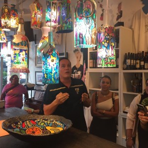 AWEP NEA RP participants take a tour of the Augustin Gainza Arts and Tavern in Miami, FL