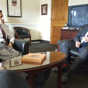 MP Michel Wood with Rep. John Sarbanes (D-MD, 3)