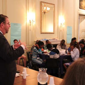 Mr. Karl Stoltz, Director of the Office of Citizen Exchanges in the Bureau of Educational and Cultural Affairs, addresses the PAYLP participants