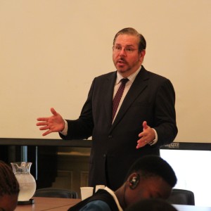 Mr. Karl Stoltz, Director of the Office of Citizen Exchanges in the Bureau of Educational and Cultural Affairs, addresses the PAYLP participants