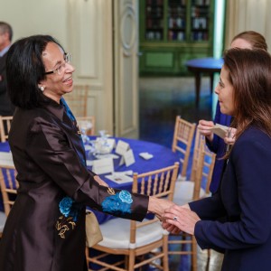 Her Excellency Hunaina Sultan Ahmed Al Mughairy, Ambassador of Oman and The Honorable Dina Powell.