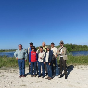 Everglades group photo with guide Bob Johnson