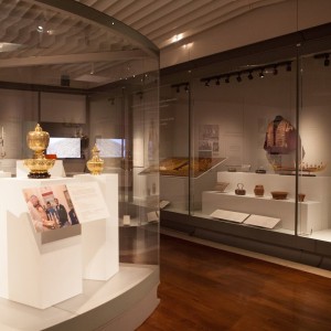 The objects on display in Great and Good Friends are on loan from the Smithsonian Institution, the National Archives and Records Administration and its presidential libraries, and the Library of Congress.