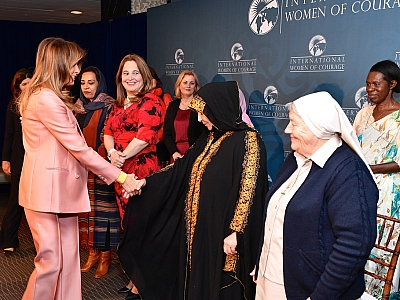 First Lady Trump With 2018 International Women of Courage Awardees (Photo Credit: U.S. Department of State)