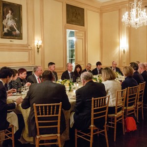 Meridian International Center and Lockheed Martin co-host a dinner in honor of His Excellency Pedro Morenés, Spanish Ambassador to the United States. Meridian House, February 28, 2018. Photo credit: Stephen Bobb