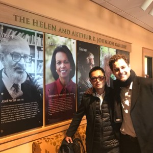 IVLP participants Monika Kaing and Shaul Cohen at the University of Denver