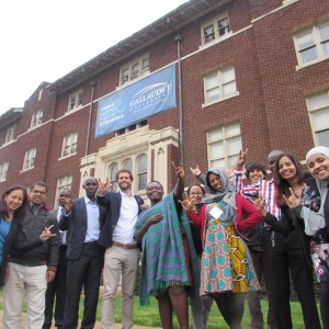Participants pay a visit to Gallaudet University