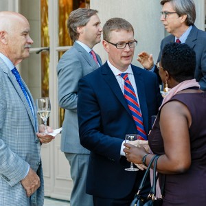 Foreground left to right: Ocean Wise President and CEO Dr. John Nightingale, Council of the Great Lakes CEO Mark Fisher, and Consul General of Canada in Atlanta Nadia Theodore. Photo credit: Stephen Bobb