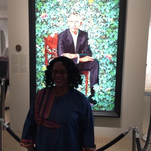 A quick visit to see former U.S. President Barack Obama’s portrait at the National Portrait Gallery