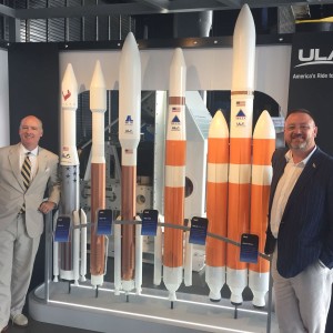 Duguide with current generation of launch vehicles at Space and Rocket Center feat Rep. Aderholt
