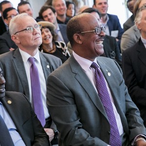 Ambassador of Mali, Mahamadou Nimaga, Ambassador of Latvia, Andris Teikmanis,  Ambassador of the Bahamas, Sidney Stanley Collie, Ambassador of Peru, Carlos Pareja. Photo by Kristoffer Tripplaar.