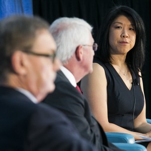 (From right to left) New York Times Reporter Cecilia Kang moderates discussion with Senator Roger Wicker (R-MS) and His Excellency David O’Sullivan, Ambassador of the Philippines. Photo: Kristoffer Tripplaar