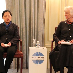 Meirong Fu, Director and Professor, American Studies Center, Beijing Foreign Studies University and Mary Ellen Schmider, Director, Fulbright Association.