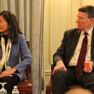 Hongxia Liu, Representative and Director, International Organizations, New York University Shanghai and John L. Holden, President & CEO, US-China Strong Foundation.