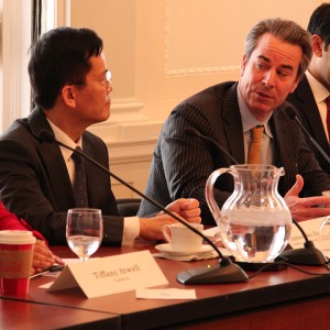 Ambassador Stuart Holliday asks Ambassador Ngoc about the future of tourism in Vietnam.