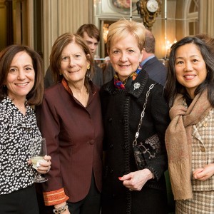 Pamela Reeves, Stephenie Foster (Partner & Founder, Smash Strategies), The Honorable Ann Stock (Assistant Secretary of State for Educational and Cultural Affairs 2010 to 2013), and Hongxia Liu (Representative, International Organizations, NYU Shanghai). Photo: Jessica Latos.