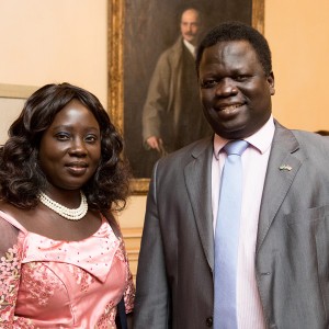 His Excellency Philip Jada Natana (Ambassador of the Republic of South Sudan) and Mrs. Mary Juan Natana. Photo: Jessica Latos.