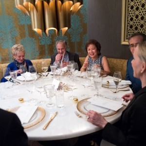 Meridian Global Leadership council members during the dinner.