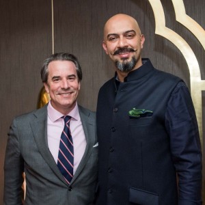 Amb. Stuart Holliday and CEO of Punjab Grill Karan Singh.