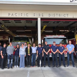 Italian visitors visit the Sacramento City Fire Department (Station 19) to talk firefighting and experiences of emergency preparation, response and recovery.