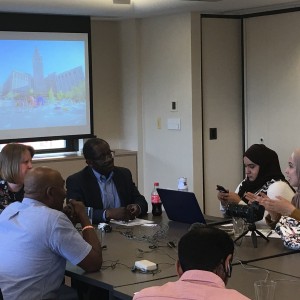 A meeting with the Cleveland Foundation focused on efforts to elevate digital leadership and encouraging technology innovation for social and community well-being.
