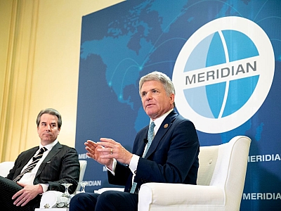 Congressman Michael McCaul, Lead Republican on the House Foreign Affairs Committee, discusses U.S. global leadership with foreign diplomats. 
