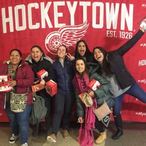 IVLP Visitors enjoyed a Detroit Red Wings Hockey Game
