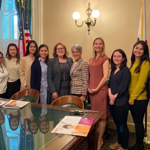 Participants meet with California Commission on Status of Women and Girls