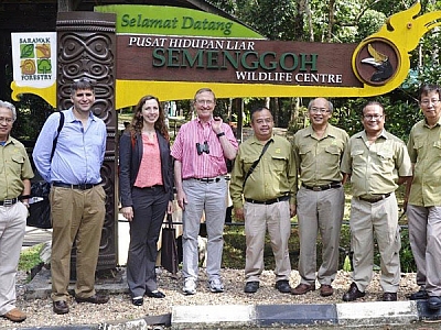 U.S. Science Envoy Dr. Thomas Lovejoy visited the Semenggoh Wildlife Centre in Sarawak