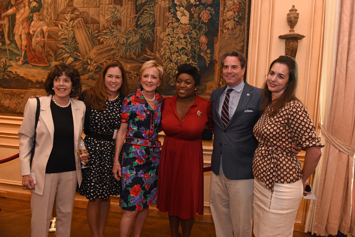 Left to right: Didi Cutler, Lee Satterfield, The Honorable Ann Stock, The Honorable Deesha Dyer, Ambassador Stuart W. Holliday and Gwen Holliday