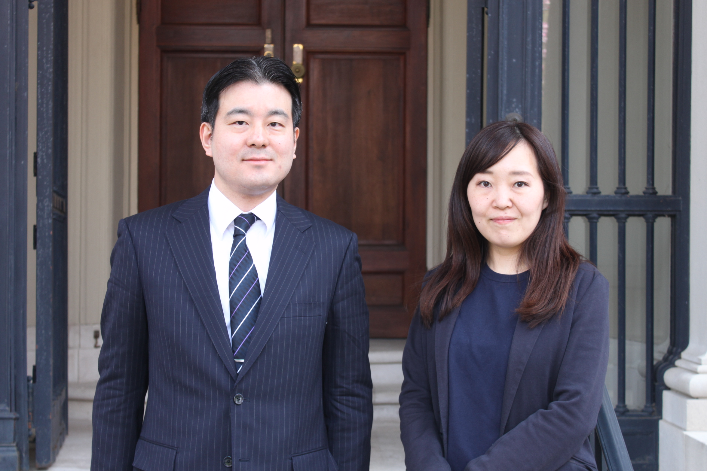 2018 G3P Fellows Mr. Toshihisa Sago and Ms. Yuna Natsumi following their formal program opening.