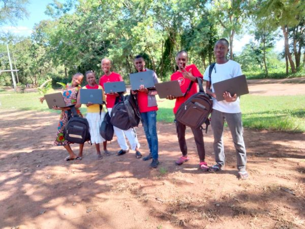 Pan-Africa Youth Leadership Program (PAYLP) participants in Tanzania receive computers and other necessary technology to participate in 2022’s Summer Cohort.